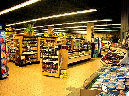 Светильники в супермаркетах